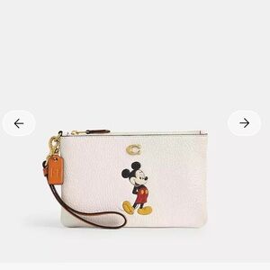 Disney X Coach Essential Small Wristlet
Regenerative Leather With Mickey Mouse